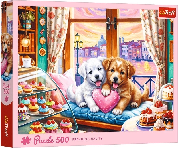Puzzle 500 Amour de chiots