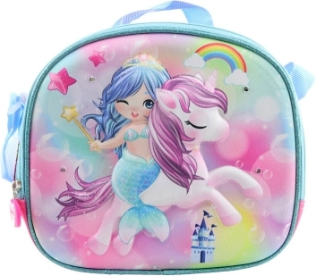 Sac bandoulière avec licorne et sirène à effet lumineux