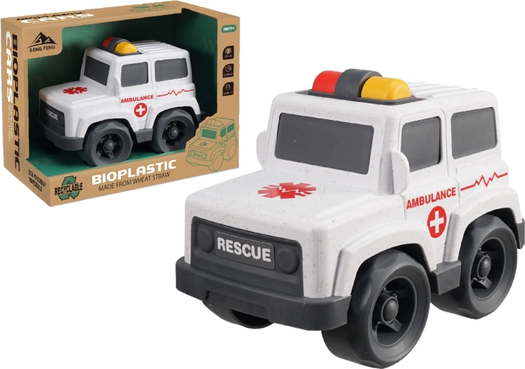 Véhicule de secours en bioplastique 17 cm