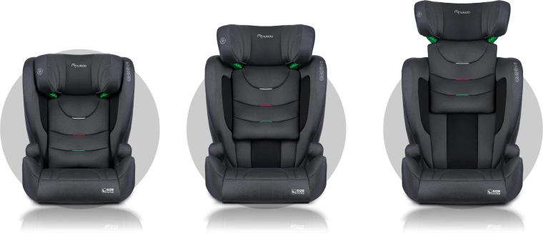 Appui-tête à 12 positions – le siège évolue avec l’enfant
