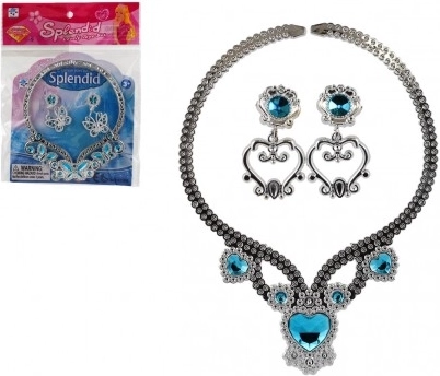 Ensemble scintillant pour enfants – collier et boucles d’oreilles