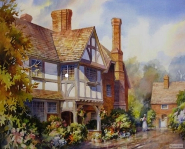 NORIMPEX Peinture par numéros Auberge féerique 40 × 50 cm