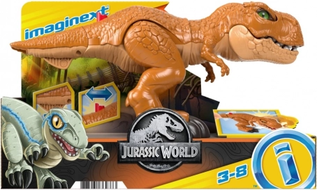 figurine imaginext jurassic world t-rex attaquant
