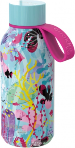 Gourde isotherme enfant en acier inoxydable Quokka Kids Solid Underwater avec anse 330 ml