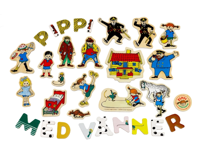 Pippi lettres et images magnétiques – kit éducatif en bois
