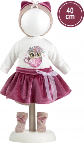 Tenue pour poupée 40 cm – lot de 4 pièces