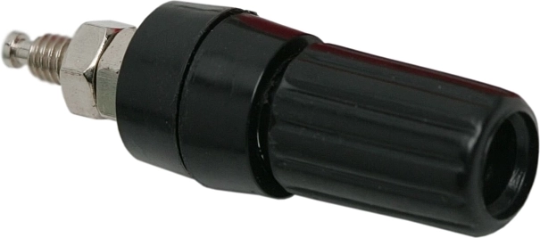 Prise banane de panneau 4 mm noire
