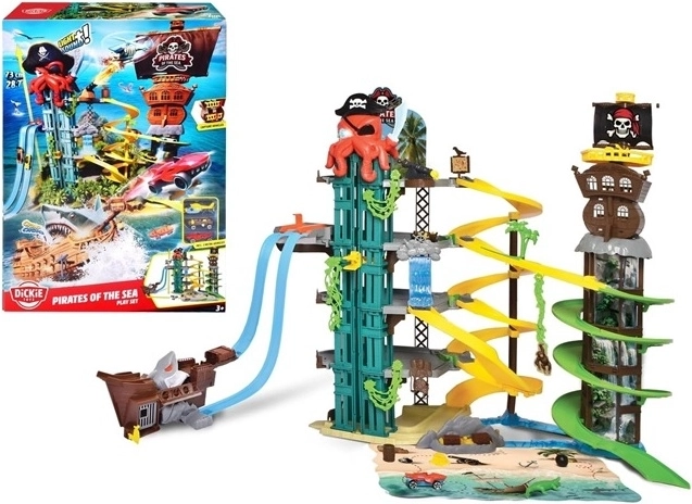 Dickie Toys Pirates en mer – parking à plusieurs niveaux