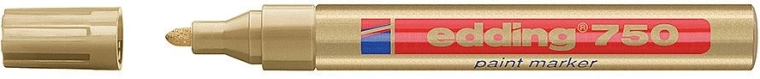 Marqueur laqué Edding 750 or