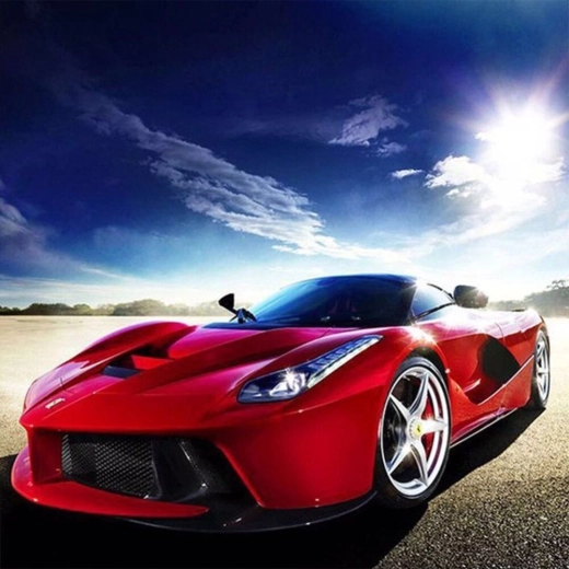 Norimpex peinture diamant Rouge Ferrari 30 × 40 cm