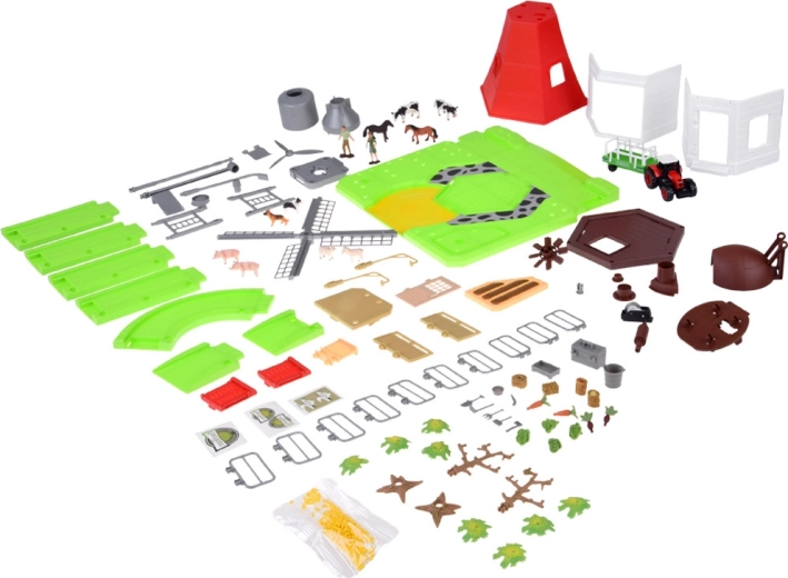 Tracteur, silo et accessoires variés