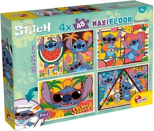 Puzzle de sol maxi Lisciani Disney 4x48 Stitch