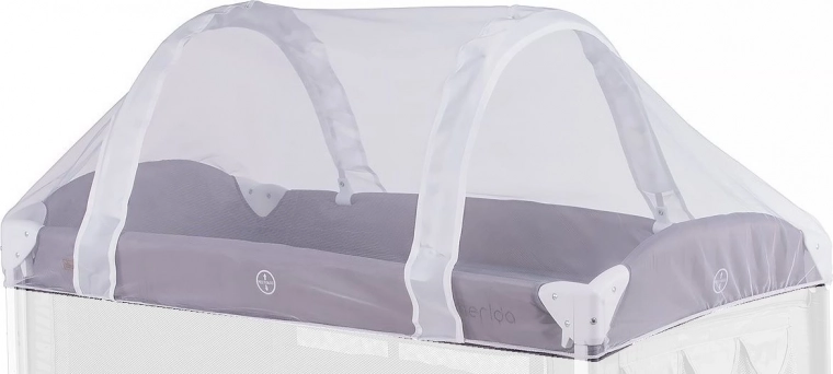CHIPOLINO moustiquaire pour lit de voyage pliant 120 × 60 cm – blanc