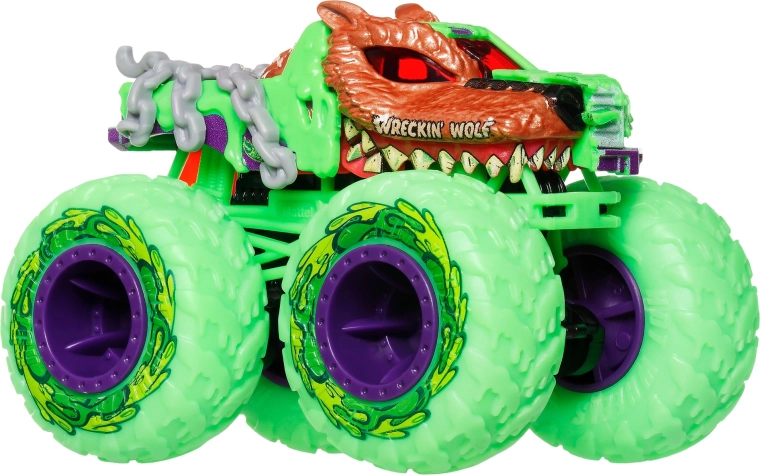 Monster truck Wreckin' Wolf avec roues géantes