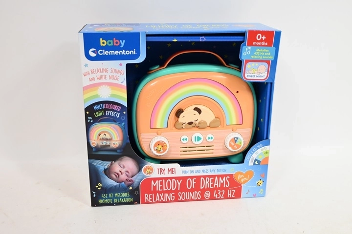 Clementoni CLE BABY radio pour enfants et veilleuse musicale pour s’endormir – 1 pièce
