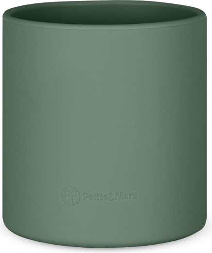 Tasse en silicone pour enfants PETITE&MARS Take&Match Misty Green 6m+