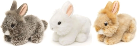Lapin en peluche éco-responsable 15 cm - 1 pièce