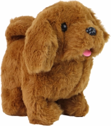 Chiot interactif marron – il aboie et remue la queue