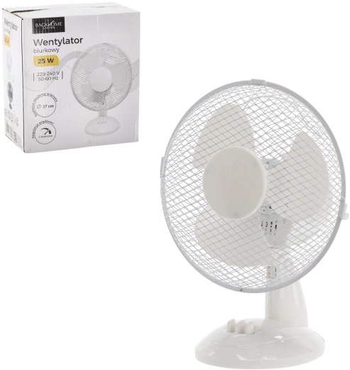 ventilateur de table blanc 25 W