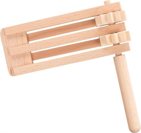 Crécelle double en bois Goki