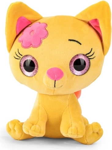 Chat en peluche jaune 20 cm Heinrich Bauer