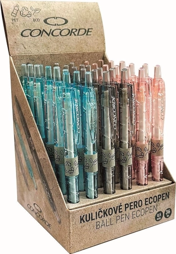 Stylo-bille CONCORDE EcoPen 0,5 mm, présentoir