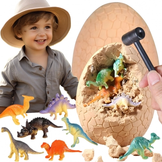 Woopie œuf de fouille de dinosaures – kit archéologique avec 12 dinosaures