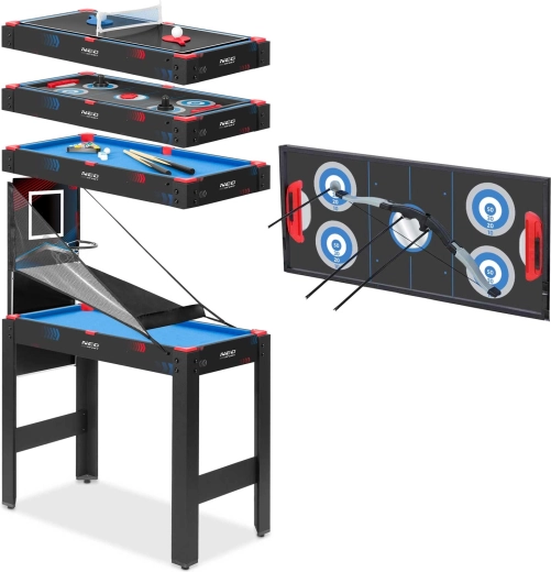 5 jeux dans une table compacte