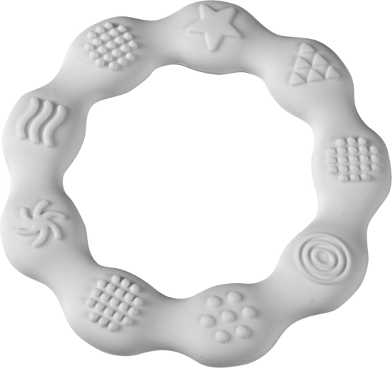 anneau de dentition en silicone – blanc