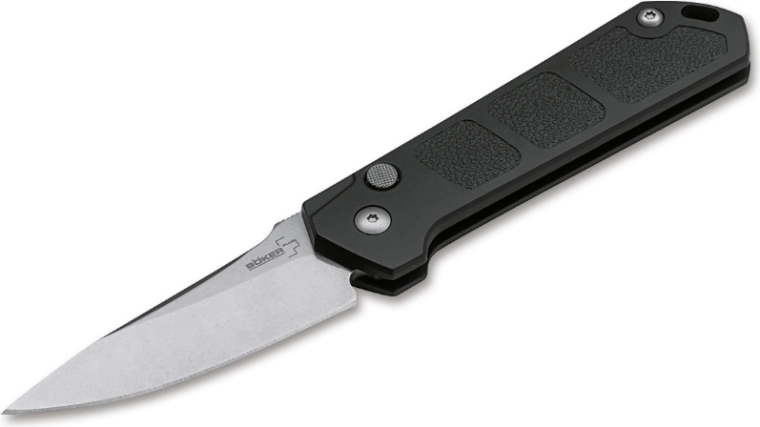 Böker Plus Kihon auto couteau automatique stonewash 8 cm
