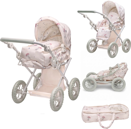 3 modes en un : nacelle, poussette sportive et porte-poupée