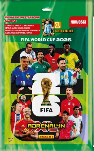 Panini FIFA World Cup 2026 méga coffret de démarrage de cartes à collectionner