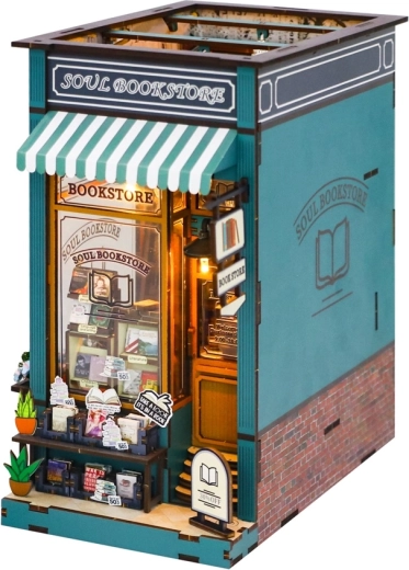 2Kids Toys Puzzle 3D serre-livres miniature de librairie La librairie des âmes