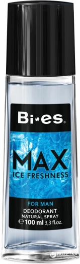 Déospray parfumé pour homme en verre BI-ES Max Ice Freshness 100 ml