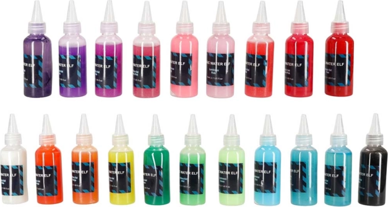 20 gels colorés pour les activités créatives