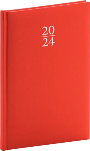 Agenda hebdomadaire Capys 2024 rouge
