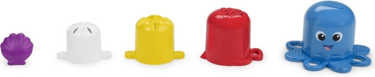 Baby Einstein Opus Stack & Stream – gobelets empilables et d’eau, set de 5 pièces