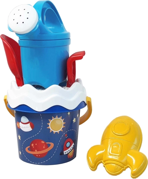 Androni ensemble pour le sable Espace avec arrosoir – petit, 6 pièces