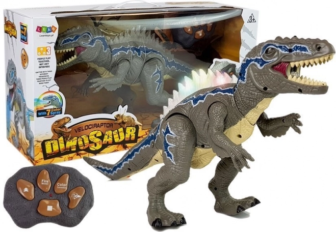 Dinosaurus Tyrannosaurus télécommandé avec effets lumineux
