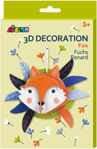 Décoration 3D renard à suspendre