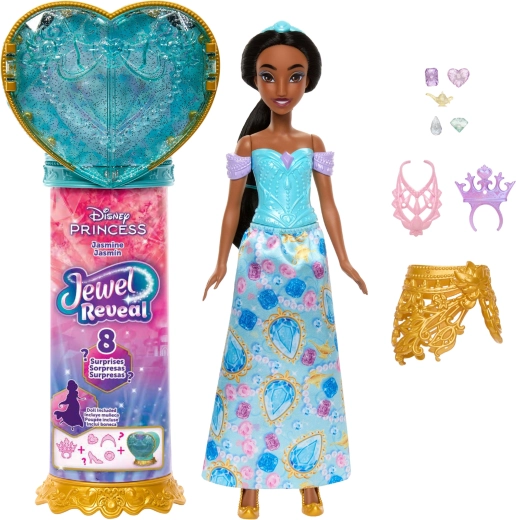 Mattel Disney Princess Jewel Reveal poupée Jasmine avec accessoires