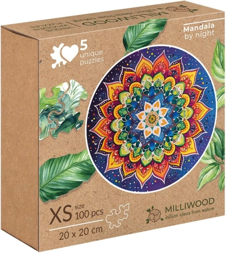 Alexander mandala nocturne – puzzle en bois 100 pièces