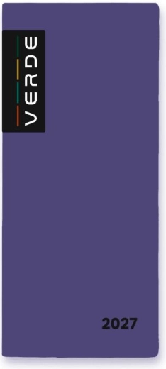Agenda mensuel en couverture PVC Violet 2027