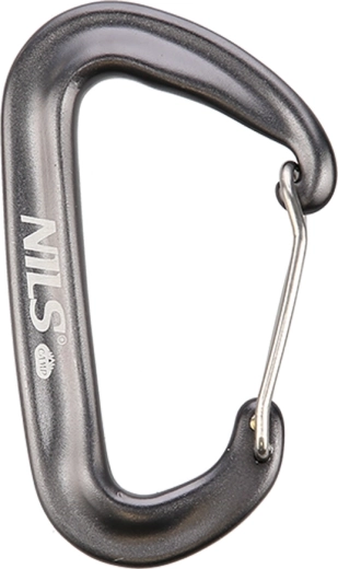 Mousqueton en aluminium NILS Camp 12 kN gris