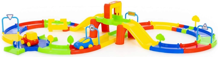 Circuit coloré en forme de huit