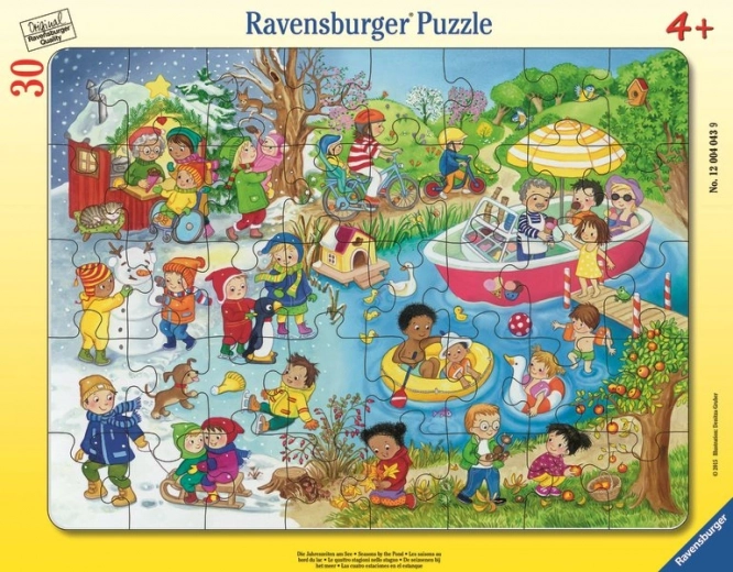 Ravensburger puzzle Les quatre saisons au bord de l’eau 30 pièces