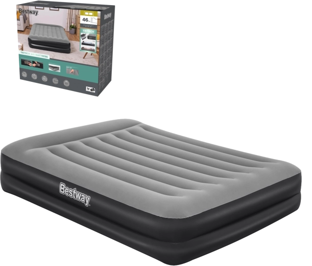 Lit gonflable BESTWAY avec pompe AC intégrée 203 × 152 × 46 cm