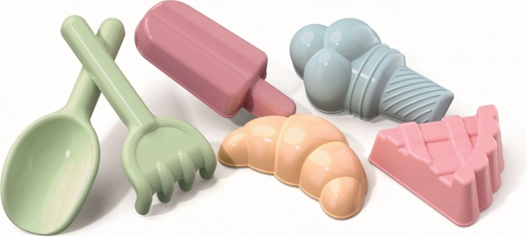 Androni ensemble de 6 moules à sable – pâtisserie