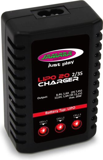 Chargeur secteur LiPo 2S/3S Jamara
