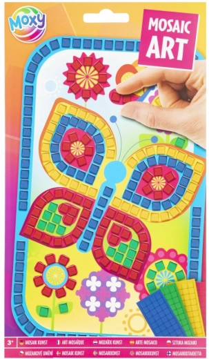 Kit créatif mosaïque par couleurs – métallique A5, motif papillon